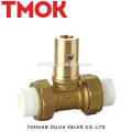 PPR internal thread brass color digital Regulating valve with union